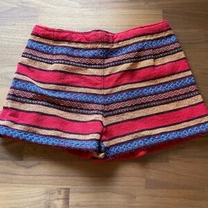 BOHO hippie colorful short